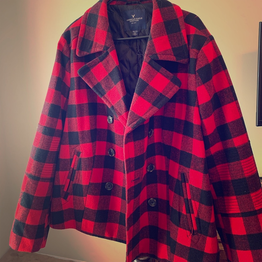 American Eagle Buffalo Print Blazer